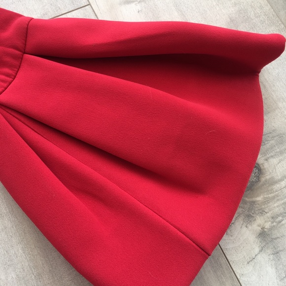 ALEXIS red off the shoulder crepe cocktail dress - Picture 7 of 15